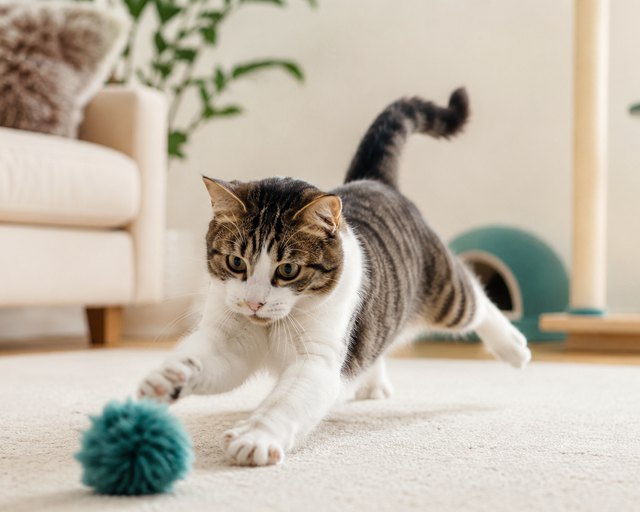 Cat toys and play